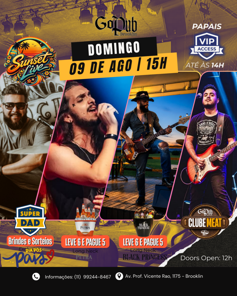 09 AGO - SUNSET LIVE