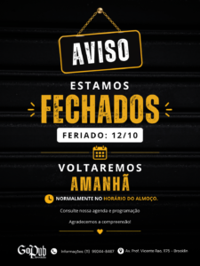 12.10 - Fechado Feriado